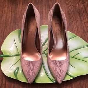 BCBGeneration Snake Skin Pattern Heel